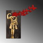 Wallity Banksy - 16-1 Escultura de pared de Madera y Metal